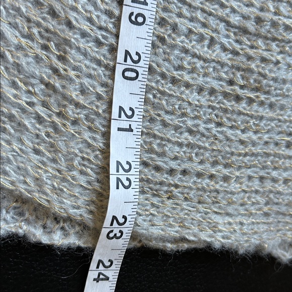 Wooden Ships Asymmetrical Sweater Lace Pullover Dawn Gold Sz M/L NEW - Picture 10 of 10